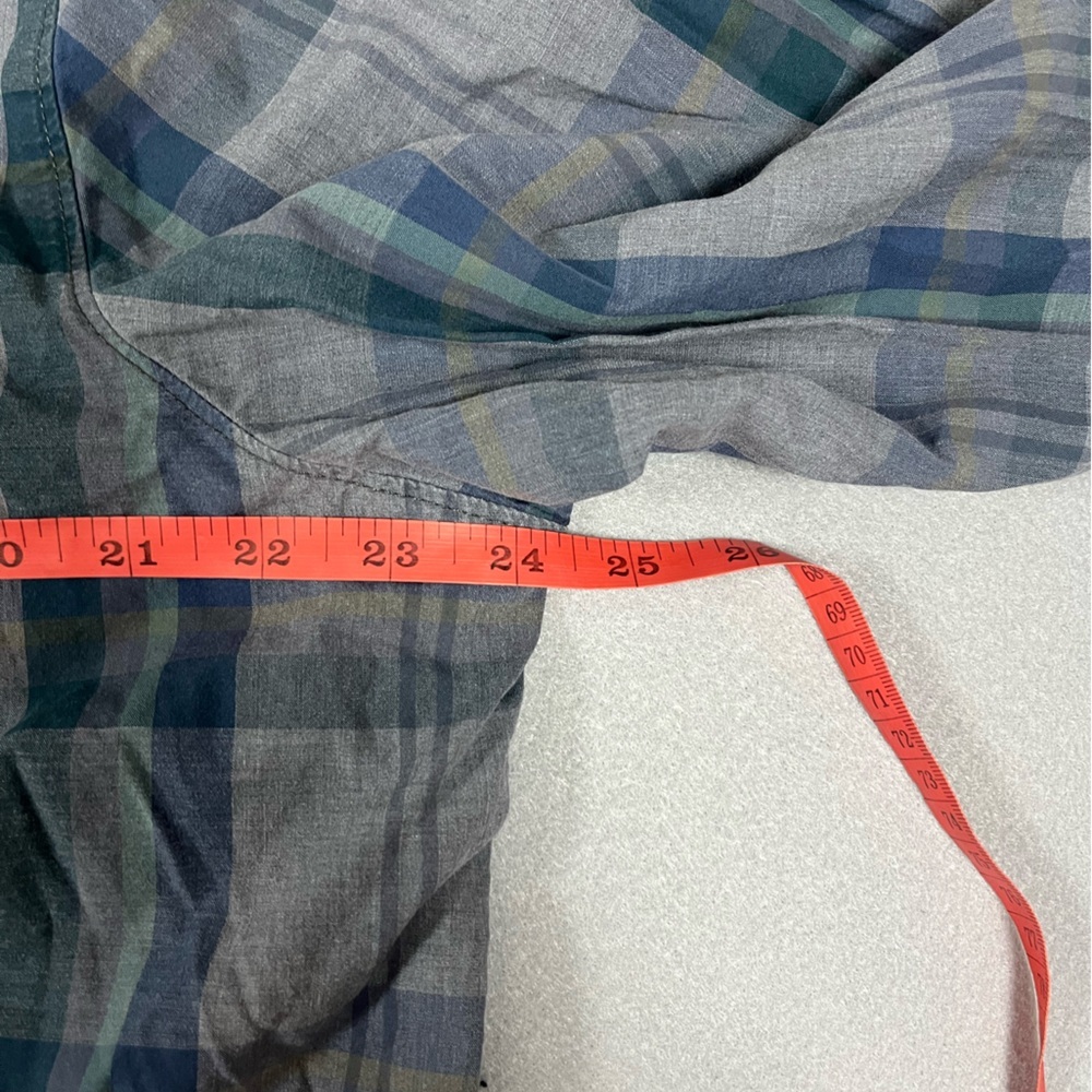 🏔️The North Face Plaid Button Down Shirt Men’s XL Blue Green - Picture 3 of 6